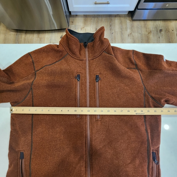 Kuhl Interceptr Full Zip Sweater Fleece Jacket Zipped Pockets Brown XL Mens - Picture 12 of 15
